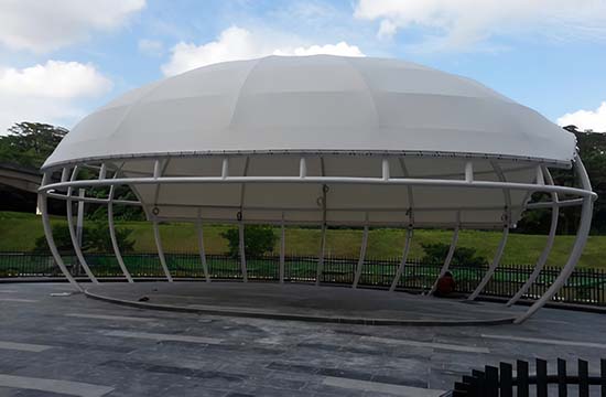 电动膜结构车棚厂家